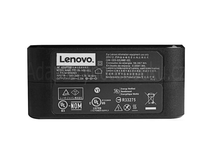 Originální AC Adaptér Nabíječka Lenovo IdeaPad 100S-14IBR 45W - Kliknutím na obrázek zavřete