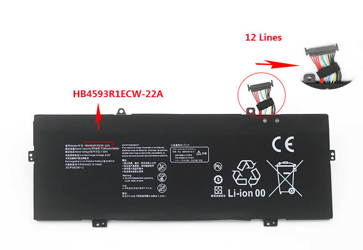 7330mAh 56Wh Huawei MateBook 14 2021 AMD Baterie